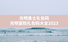 光明勇士礼包码,光明冒险礼包码大全2023