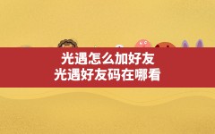 光遇怎么加好友,光遇好友码在哪看