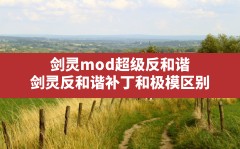 剑灵mod超级反和谐(剑灵反和谐补丁和极模区别)