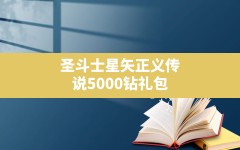 圣斗士星矢正义传说5000钻礼包(圣斗士星矢正义传说vip价格表)