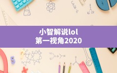 小智解说lol第一视角2020(英雄联盟小智怎么了)