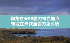 御龙在天90霸刀铁血加点(御龙在天铁血霸刀怎么玩)