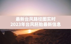 最新台风路径图实时(2023年台风胚胎最新信息)