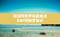 极诣阿修罗技能加点,DNF阿修罗加点