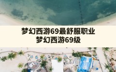 梦幻西游69最舒服职业,梦幻西游69级玩什么职业比较好