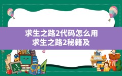 求生之路2代码怎么用,求生之路2秘籍及作弊码和控制台指令