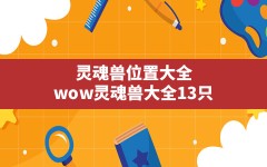 灵魂兽位置大全,wow灵魂兽大全13只