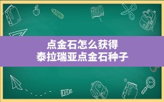 点金石怎么获得,泰拉瑞亚点金石种子