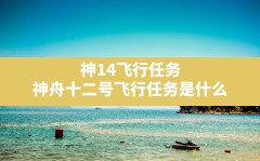 神14飞行任务(神舟十二号飞行任务是什么)