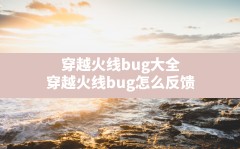 穿越火线bug大全(穿越火线bug怎么反馈)