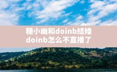 糖小幽和doinb结婚,doinb怎么不直播了