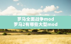 罗马全面战争mod(罗马2有哪些大型mod)