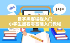 自学黑客编程入门,小学生黑客零基础入门教程