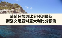 葡萄牙加纳比分预测最新,斯洛文尼亚对意大利比分预测