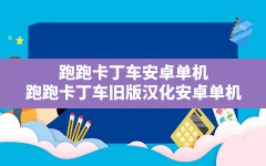 跑跑卡丁车安卓单机(跑跑卡丁车旧版汉化安卓单机)