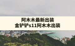 阿木木最新出装(金铲铲s11阿木木出装)