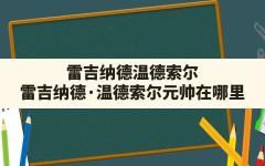 雷吉纳德温德索尔,雷吉纳德·温德索尔元帅在哪里