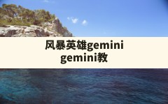 风暴英雄gemini,gemini教练什么时候退役的