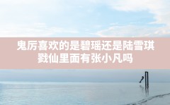 鬼厉喜欢的是碧瑶还是陆雪琪,戮仙里面有张小凡吗