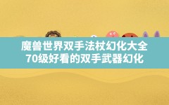 魔兽世界双手法杖幻化大全(70级好看的双手武器幻化)