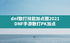 dnf散打技能加点图2021(DNF手游散打PK加点)