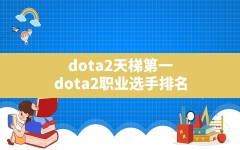 dota2天梯第一,dota2职业选手排名