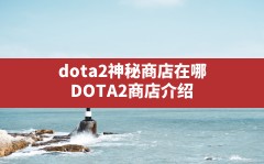 dota2神秘商店在哪,DOTA2商店介绍