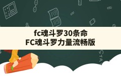 fc魂斗罗30条命(FC魂斗罗力量流畅版)