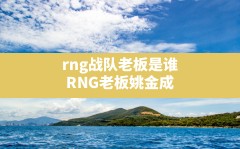 rng战队老板是谁(RNG老板姚金成)