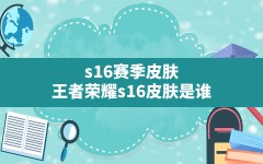 s16赛季皮肤,王者荣耀s16皮肤是谁