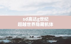 sd高达g世纪超越世界隐藏机体,sd高达火线纵横十大最强机体