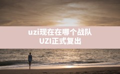 uzi现在在哪个战队(UZI正式复出 官宣加盟JDG新)